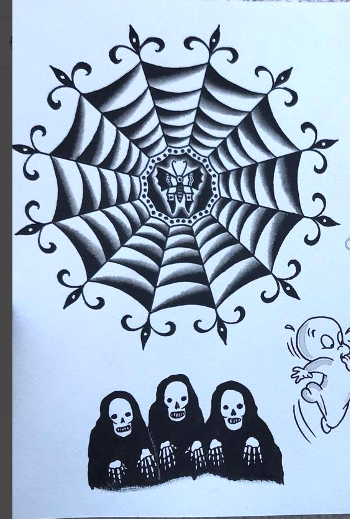 JUSTIN COLEGROVE WEB BUTTERFLY RING