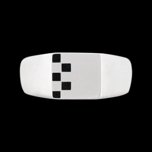 HALF CHECKER RING